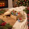 Portable 4 Keys Fingertip Button Keyring Santa Claus Elk Deer Fidget Bag Pendant  Office