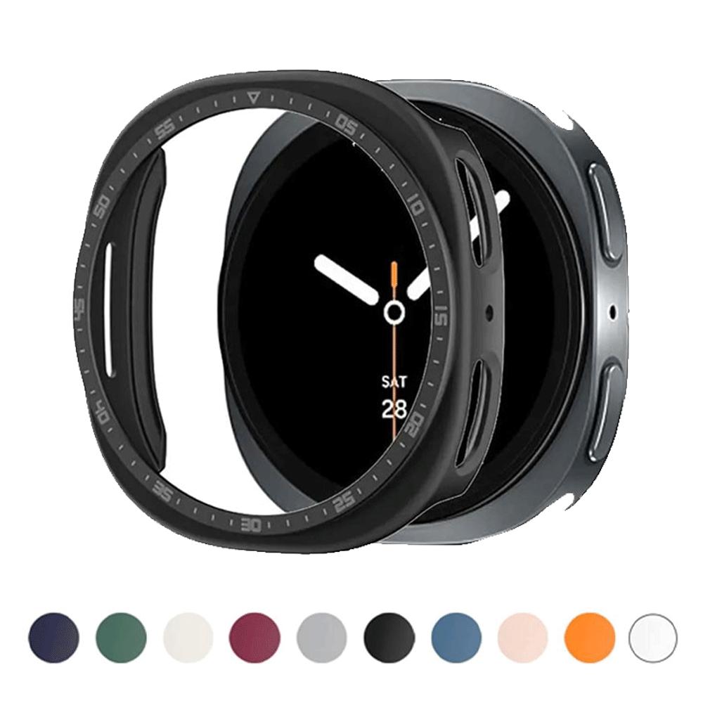 Чехол для корпуса ПК для Samsung Galaxy Watch 8 44 мм Аксессуары Защитная пленка для экрана Бампер Чехол Полый защитный кожух на Samsung Watch8 40 мм