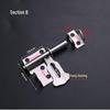 Stainless Steel Two-Way Door Lock Latch for Pet Cages and Warehouse Doors