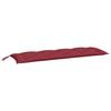 VidaXL Coussin de Banc de Jardin, Revêtement de Banc avec Jeux de Cordes, Coussin d'Extérieur Imperméable, Rouge Bordeaux 361611