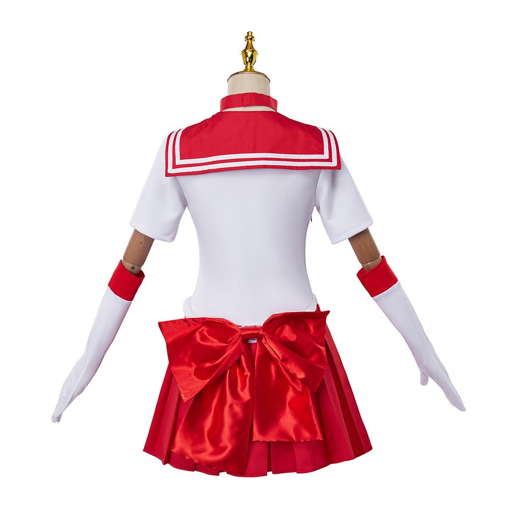 Костюмы для косплея Hino Rei Sailor Mars для женщин, костюм для персонажей мультфильмов на Хэллоуин, юбка с коротким рукавом GW199