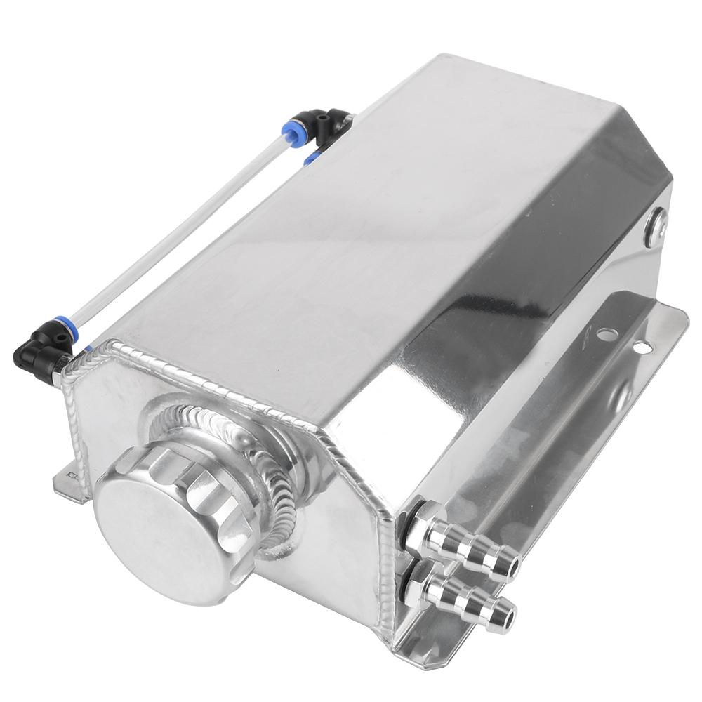 Автомобильный маслоуловитель, автоаксессуары, запасная бутылка, универсальный уловитель топливного газа, 2 л, алюминиевый сплав, резервуар для перелива охлаждающей жидкости радиатора