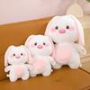 Cute Fat Rabbit Plush Toy Doll White Bunny Doll Big Eared Rabbit Bed Sleeping Pillow Birthday Gift