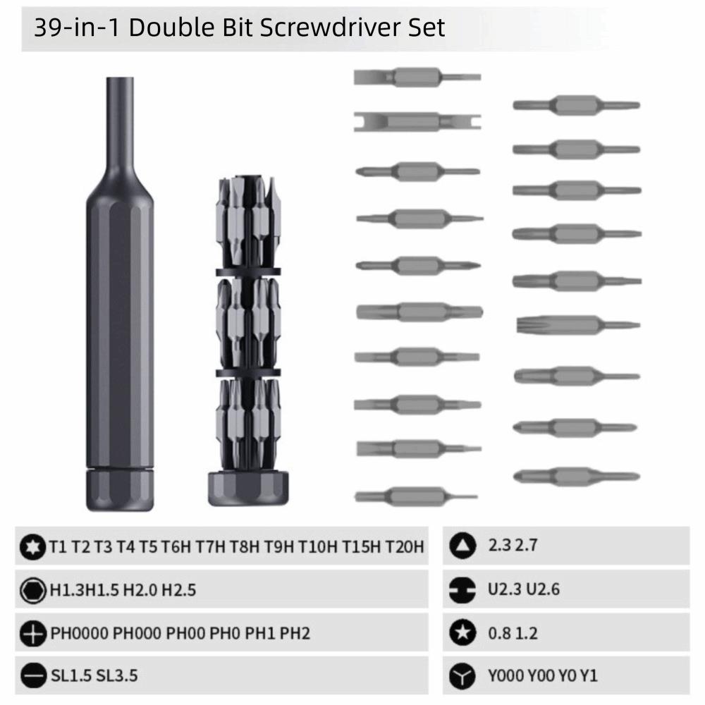 27 In 1 Screwdriver Set 39 In 1 Multi Bit Manual Repair Tool Multi-Purpose Pen Style Small Screwdriver