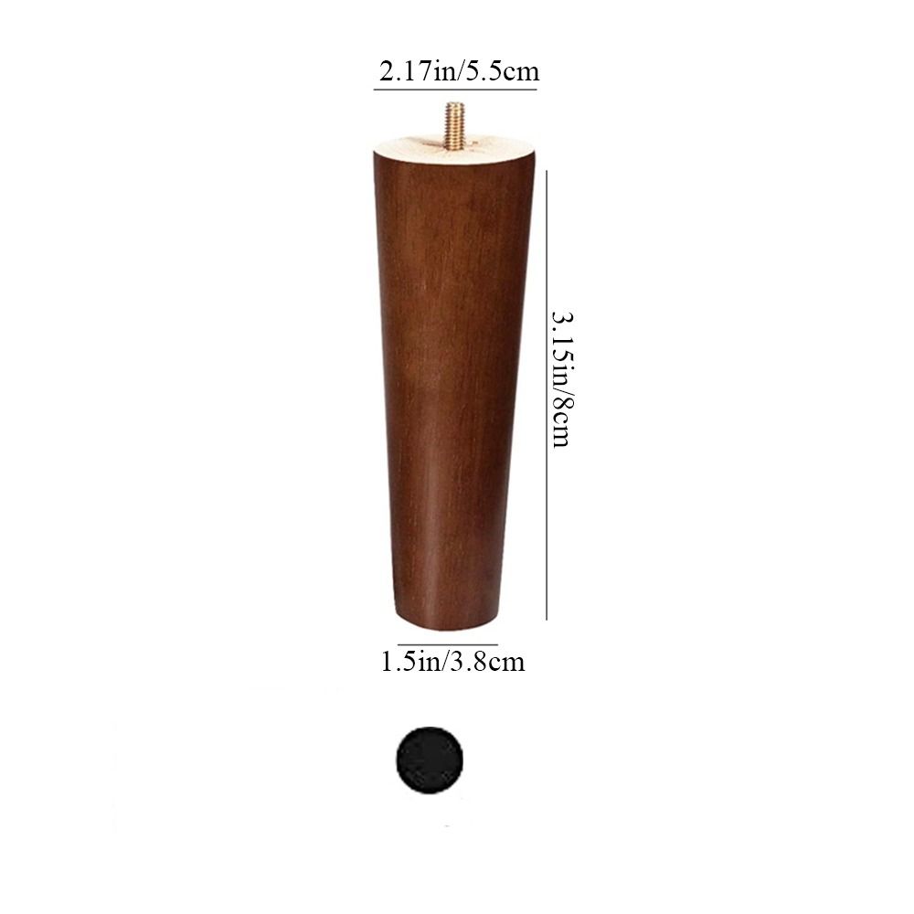 Conical Replacement TV Cabinet Chair Durable Sofa Leg Furniture Leg Table Feet for Coffee Table