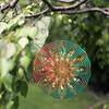 360 Degree Swivel Hook 10 Inch Hanging Wind Spinner Vibrant Colors Metal Design for Outdoor Garden Patio Balcony Decor Spring Summer