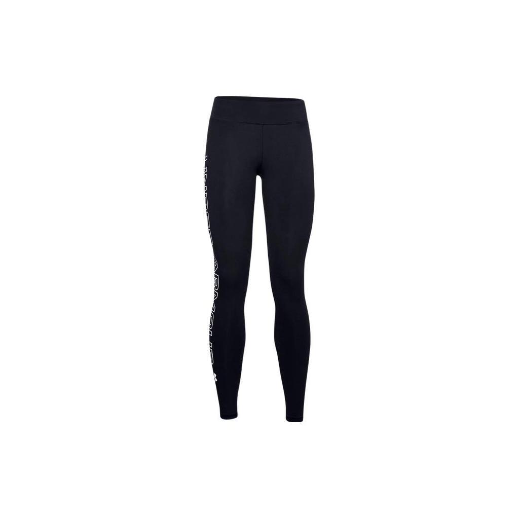 Under Armour Favorite Wordmark Print Stretch Fitness Leggings Women Leggings Black 1356403-001