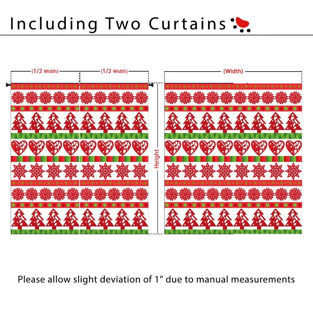 Шторы Дверные шторы Рождественские солнцезащитные шторы Затемняющие шторы из ткани Цифровая печать Снеговик Перфорированные