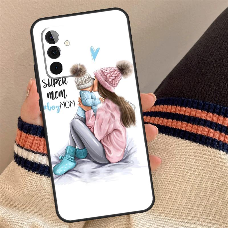 СУПЕР МАМА МАМА МАМА МАЛЫШ Чехол Для Samsung Galaxy A14 A54 A34 A24 A52 A32 A22 A12 A51 A71 A33 A23 A13 A53 Чехол Funda