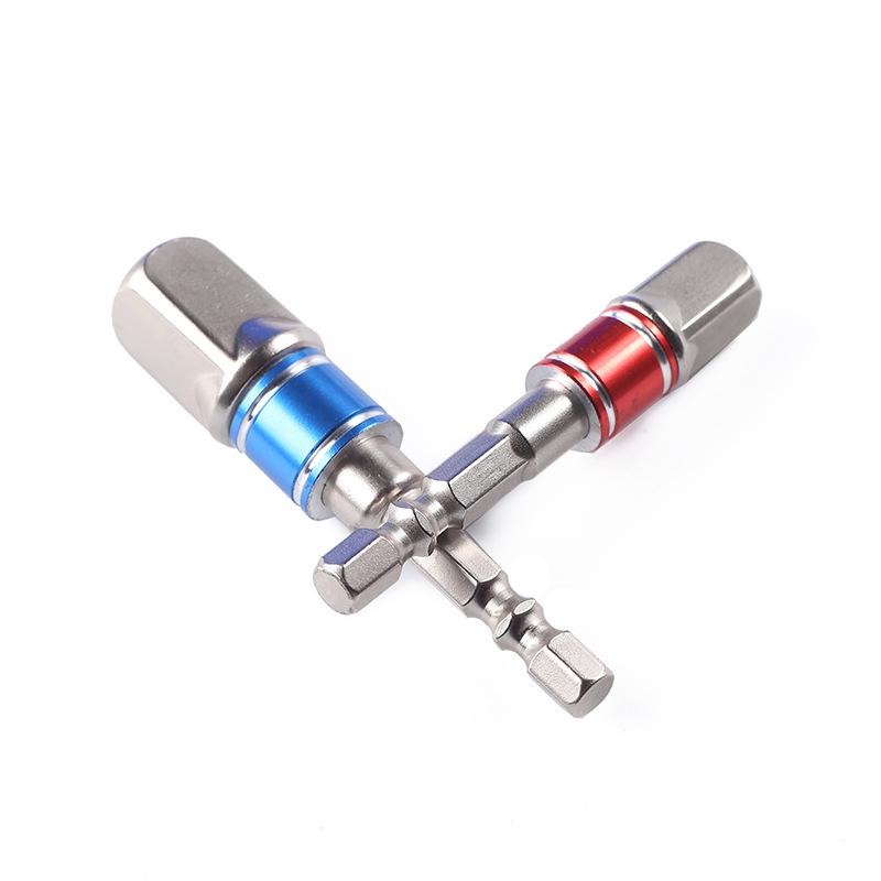 Набор из 3 алюминиевых колец, стальных шариковых удлинителей, адаптеров для торцевых ключей с шестигранным хвостовиком на квадратную головку, 1/2", 3/8", 1/4".