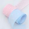 Elegant Spring and Summer Ribbon Double Layer Transparent Fur Ball Cuffed Ribbon Cake Hair Bands Decoration Bow Ruffled Ribbon Crafts Making Ribbons