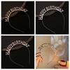 Letter Birthday Queen Headband Female Jewelry Birthday Hair Hoop  Party Atmosphere Hat