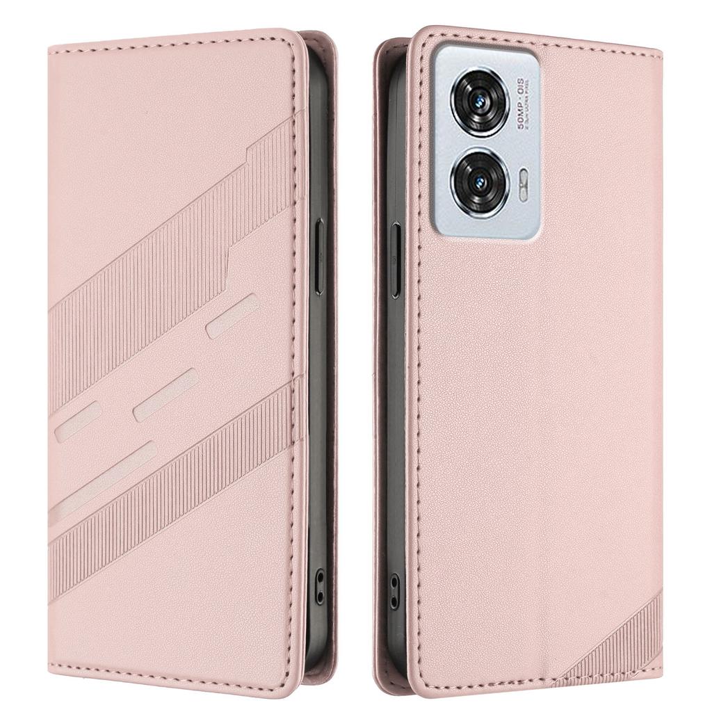 For Motorola Edge 50 Fusion 5G Phone Cases Punk Style Imprinted Wallet Stand Leather Cover