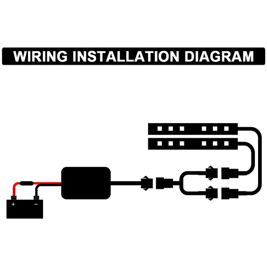 12 шт. 108LED Мотоцикл Квадроцикл RGB LED Неоновая Подсветка Комплект Светодиодных Лент Пульт Дистанционного Управления