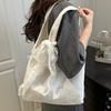 2025 New Gentle Wind Shoulder Bag Lace Lace Vest Bag Women's Large Capacity Bag Handheld Shopping Cloth Bag