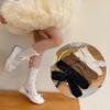 1 Pair Fashion Design Kids Girl Sock Korean Lace Bow Ribbon Ruffle Calf Sock for Children Autumn Spring Wool Cashmere Sock