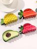 1/4 Pcs Fashion Cute Simulation Fruit Hair Claws For Women Girls Party Hair Accessories