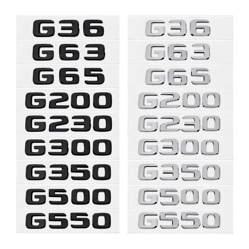 CXGSL1 ABS Car Body Letters Emblem Rear Trunk Sticker Badge for Mercedes Benz G36 G63 G65 G200 G230 G300 G350 G500 G550 G Class