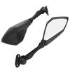 Pair Motorcycle Rear View Mirrors Folding Black Replacement for Ninja 300 250 ZX6R 636 300R EX300