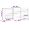 Radiator Cover White 205 x 21.5 x 83.5 cm Engineered Wood