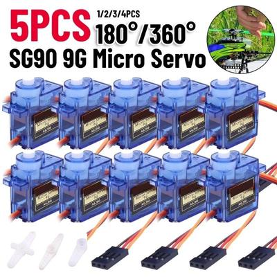 Микросервопривод SG90 9G для радиоуправляемых самолетов, манипулятор робота 180°/360°, сервопривод с фиксированным крылом, управление для самолета, вертолета