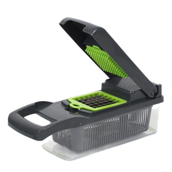 Овощерезка из нержавеющей стали, ломтерезка-мандолина для нарезки соломкой, кубиками, многофункциональный инструмент для приготовления пищи