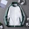 Spring and Autumn Student Sports Jacket Loose Jacket Men's Stand-Up Neck Cardigan Three-Bar Sports Top