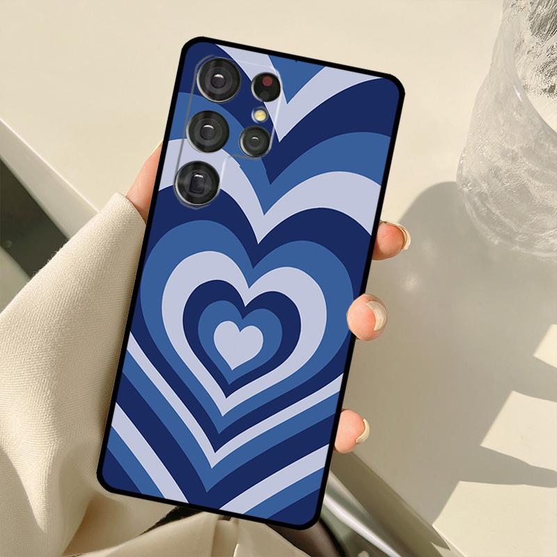 Latte Love Тоннель Коричневое Сердце Чехол Для Samsung Galaxy S22 Ultra S21 S20 S24 S25 Ultra S9 S10 Plus S23 FE S25 FE Задняя Крышка