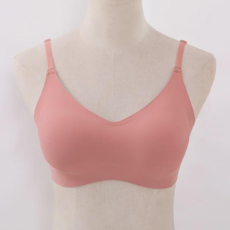 Японский бесшовный бюстгальтер U-образной формы для женщин — удобный, дышащий, однотонный, модальная ткань, красивый дизайн спинки, боковая поддержка груди.