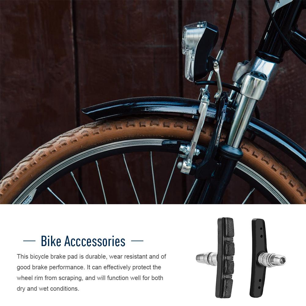 1 пара велосипедных тормозных колодок для горного велосипеда, держатель резиновых блоков, полезные аксессуары