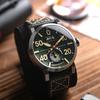 AVI-8 Мужские часы Dambuster Chadwick Meca-Quartz Forest Green с кожаным ремешком и зеленым циферблатом AV-4113-02