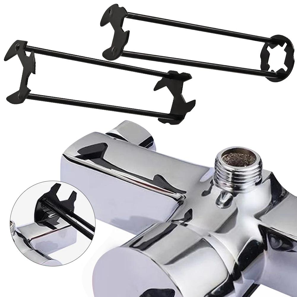 1/2 PCS Basin Wrench 7 Sizes Faucet Wrench Four-Jaw Hex Under Sink Wrench Faucet Tool Multifunctional Steel for Bathroom Kitchen