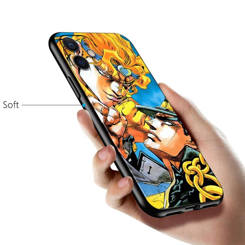 Чехол для Apple iPhone 14 13 12 11 SE XS XR X 7 8 6 mini Plus Pro MAX 2020 с изображением аниме-мультфильма JoJo Jotaro Kujo