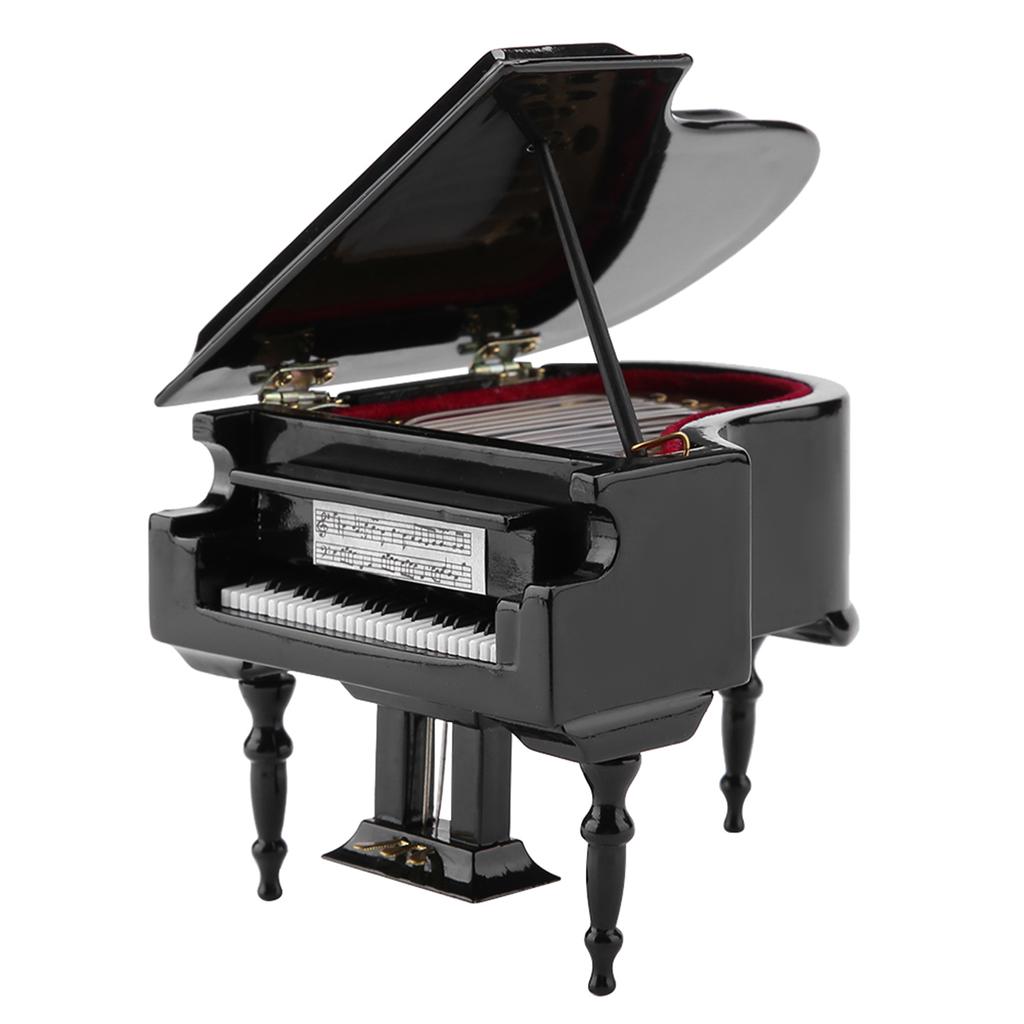 Piano Model Piano Display Piano Ornament Exquisite Wooden Desktop Decor with ly Painted for