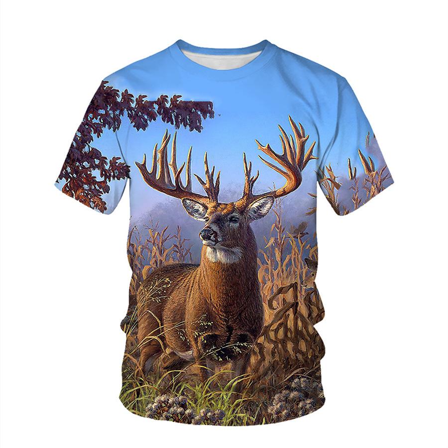 Outdoor Jungle Camouflage Summer Kids T-shirt Children 3D Print Tees Boy Girl Loose Round Neck Short Sleeve Tops