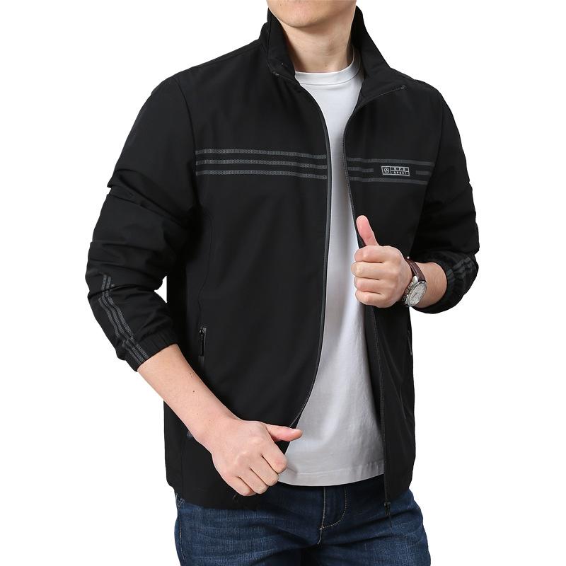 Men's Stretch Casual Solid Color Autumn Jacket, 2025 Trend