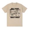 Neil Young Crazy Horse Vintage Tshirt 70s Rock Classic Singer Band Cotton Unisex T Shirt New Tees Unisexs Top Summer New Streetwear
