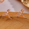 Personality Vintage Dragon Earrings Unique Flying Dragon Stud Earrings Metal Stud Earrings  Daily