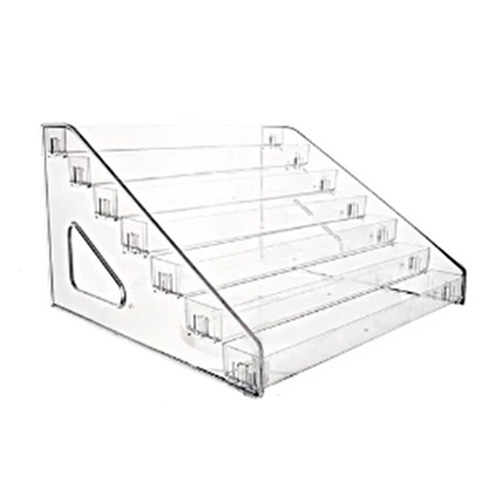 3/5/7 Layers Acrylic Ladder Display Rack Storager Multi-layer Transparent Display Rack Cosmetic Organizer Simple Mounting Rack