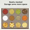 Transparent Grain Canister Kitchen Sealed Jar Food-Grade Airtight Storage Container Pantry Organizer for Snacks Dried Foods Tea