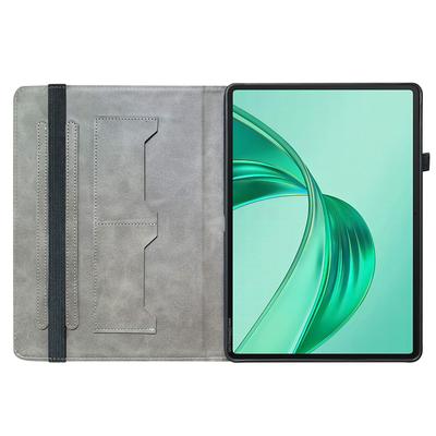 Для Honor Pad X8a Кожаный чехол с принтом, подставка, чехол для планшета с отделениями для карт