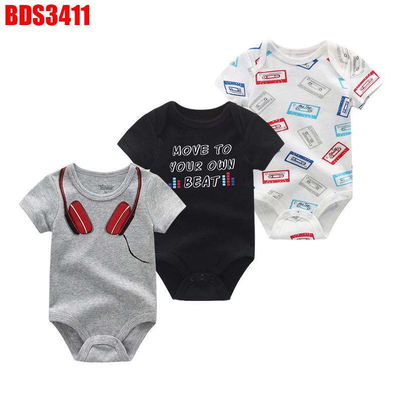 Одежда для новорожденных мальчиков и девочек, хлопковые ромперы