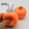 4 шт., игрушка-сжиматель в виде морковки-кролика, снимающая беспокойство, стресс, кролик, редис, сенсорная игрушка-щипок для детей и взрослых, игрушка-игрушка в виде овощей и животных