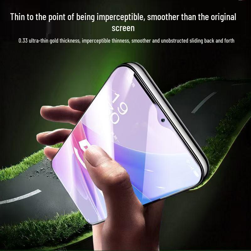 Закаленное защитное стекло OPPO A58/A58X/A59/A60 от синего света без белых краев.