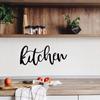 Kitchen Metal Cutout Signs Elegant Metal Word Wall Decor Stylish Art for Home Dining Room Perfect Kitchen Wall Decoration