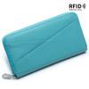 Женский кожаный кошелек, длинный кожаный кошелек с RFID-головкой высокой емкости, сумка для карточек, модный клатч, сумка для мобильного телефона