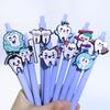 Soft Teeth Dentist Gel Pens 10 Pieces Blue Ink Retractable Stationery Set For Dental School Office Exam Use