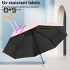 Мини-зонт для путешествий, портативный, солнцезащитный, с защитой от ультрафиолета, ветрозащитный, легкий, водонепроницаемый, складной, от солнца и дождя, карманный зонт