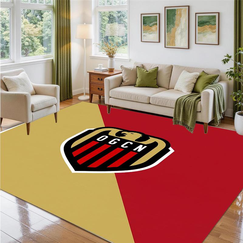 OGC Nice FC Design Crystal Velvet Rug Soft Decorative Mat for Bedroom Entrance