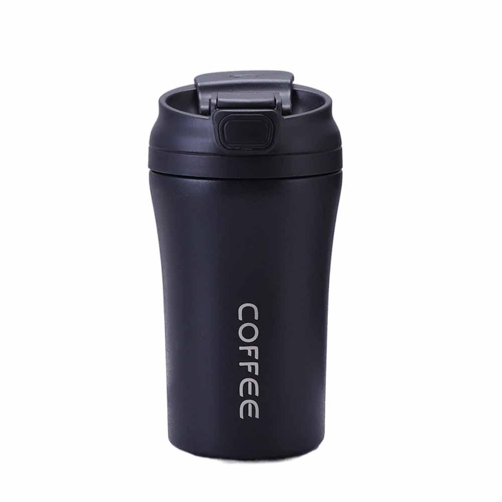 420ml Capacity Coffee Cup Flip Lid Water Bottle Creative Insulated Thermo Cup  Women Men